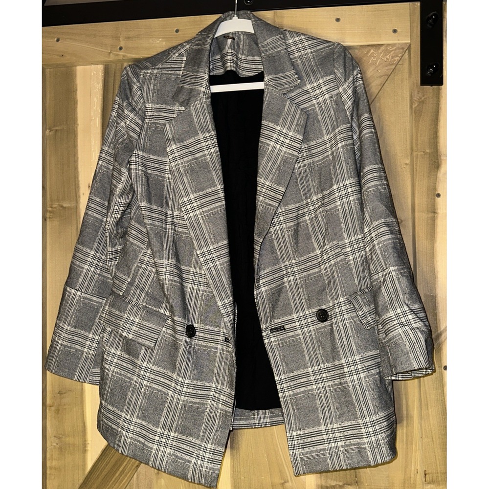 Free People Women's Blazer Plaid Size XS